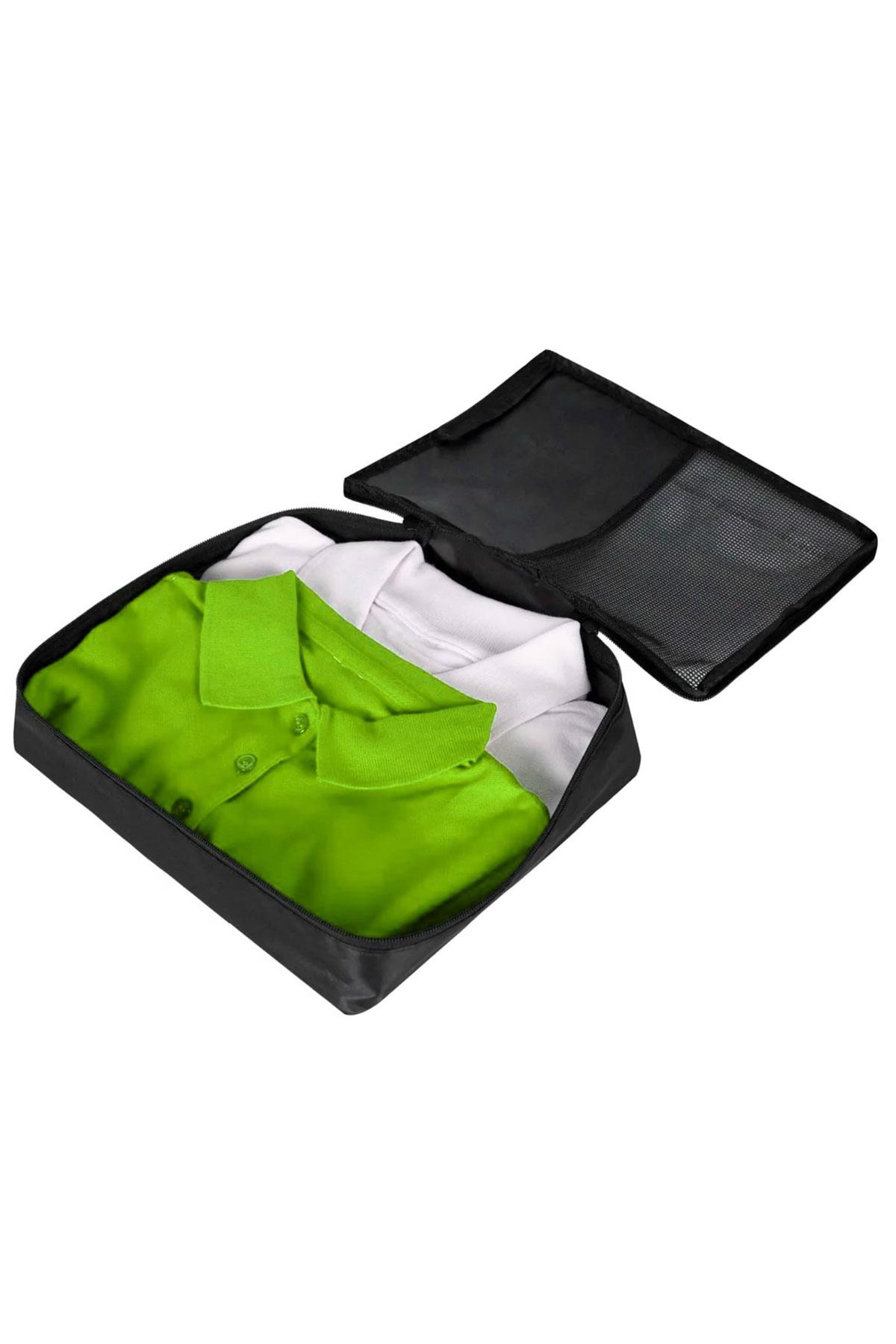 Orta Boy 35x29x6 Siyah Valiz İçi Organizer Çanta