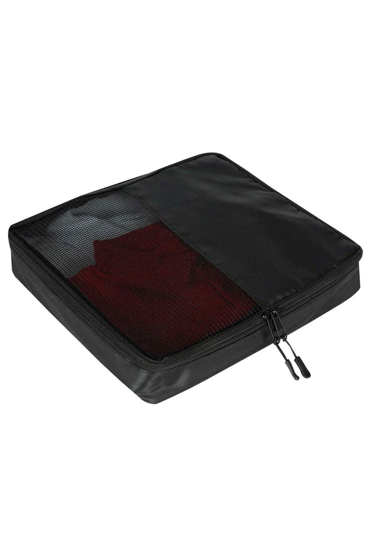 Orta Boy 35x29x6 Siyah Valiz İçi Organizer Çanta