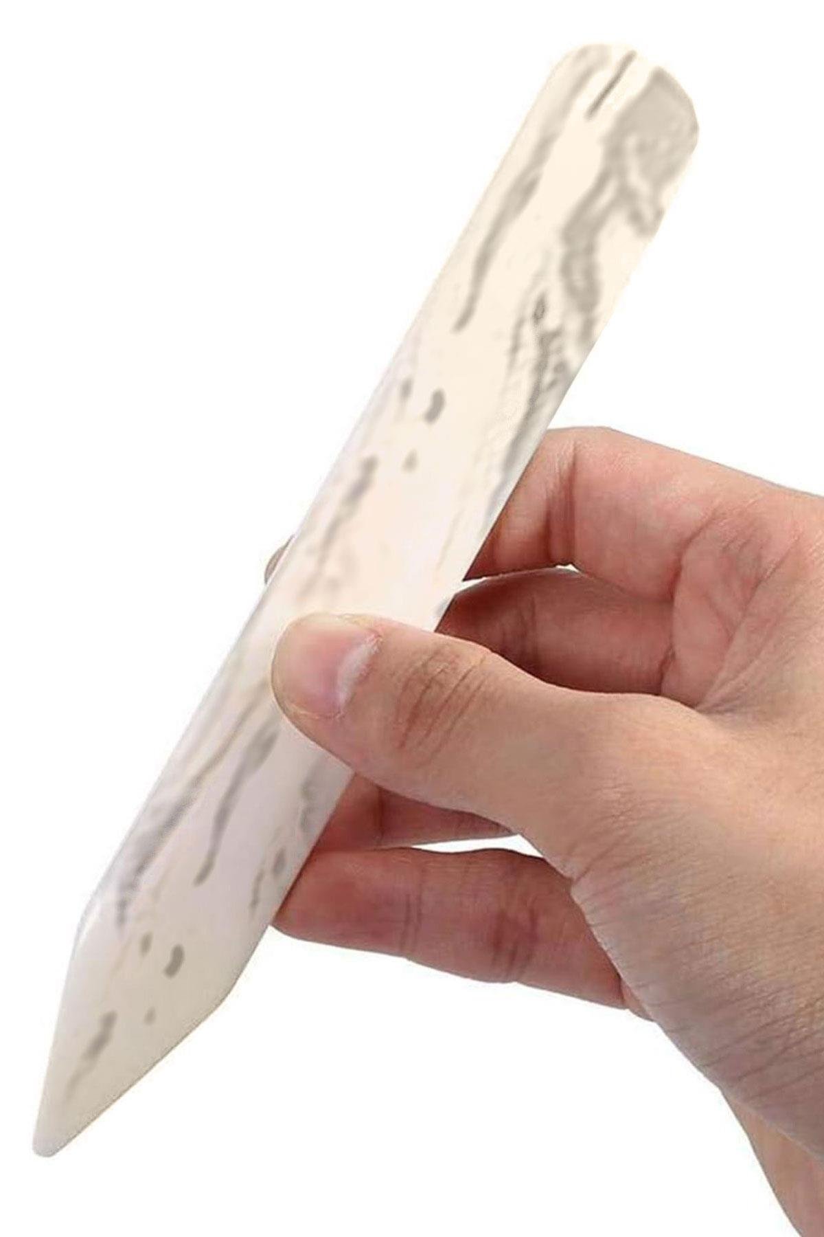 Gerçek Kemik ve Boynuzdan El Yapımı Katlama Spatulası