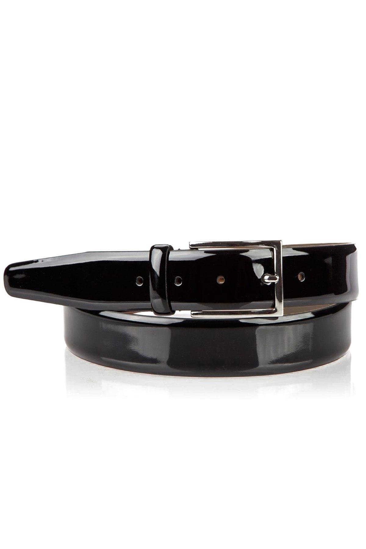 Siyah Rugan 3,5 cm Erkek Kemer