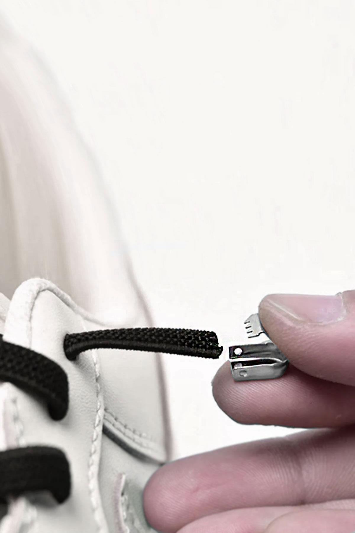 Ayakkabı Bağcık Klipsi Gümüş Metal 30 Adet