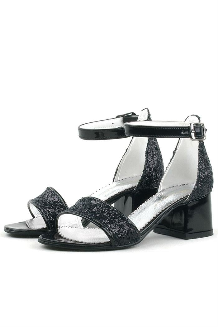 Black Suede Heels Thick Girls High Heeled Shoes