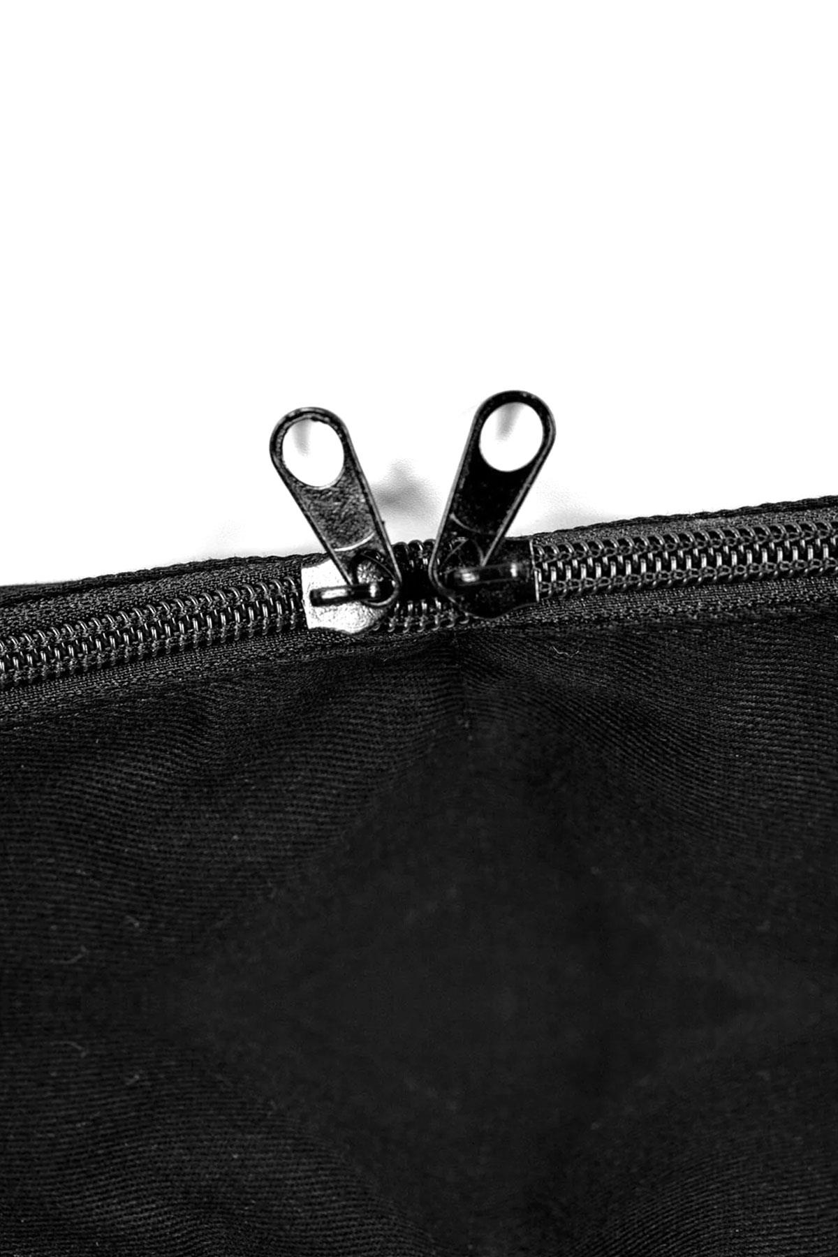 Kirli Temiz Organizer 45x27 Siyah Fermuarlı Seyahat Torbası