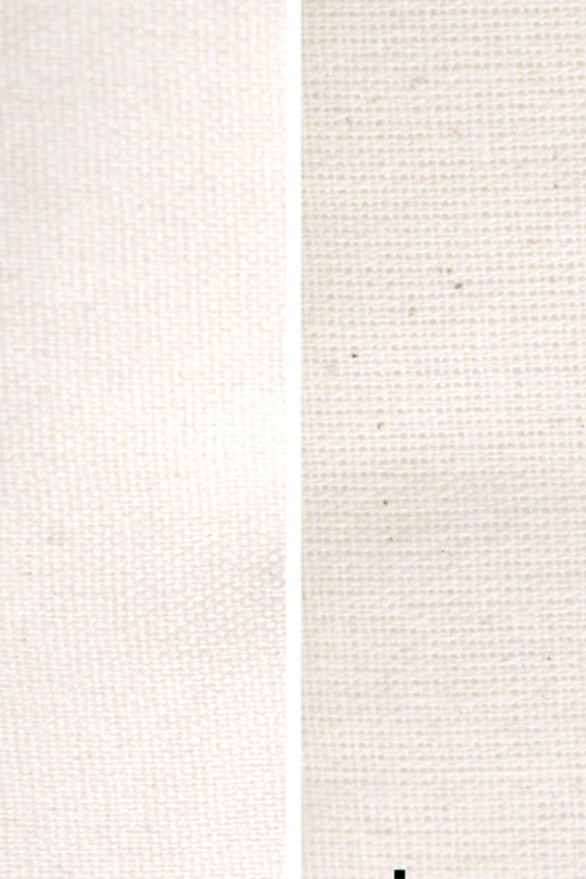 Hapshoe Look Krem 35x40 cm Unisex Ham Bez Büzgülü Ayakkabı Terlik Çantası HPC-001-KR