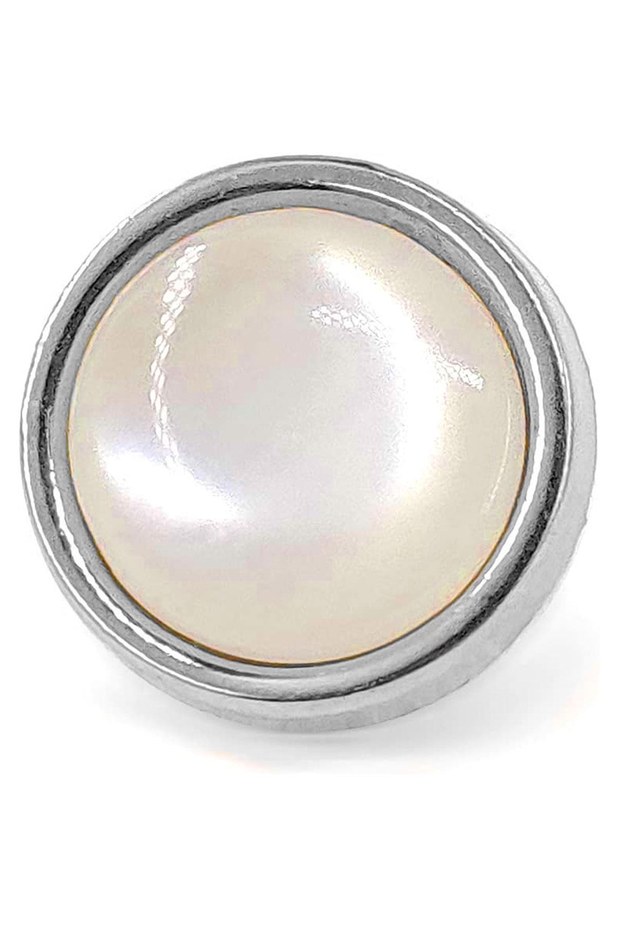 20 Adet Yarım Yuvarlak 15mm İnci Çakma Rivet