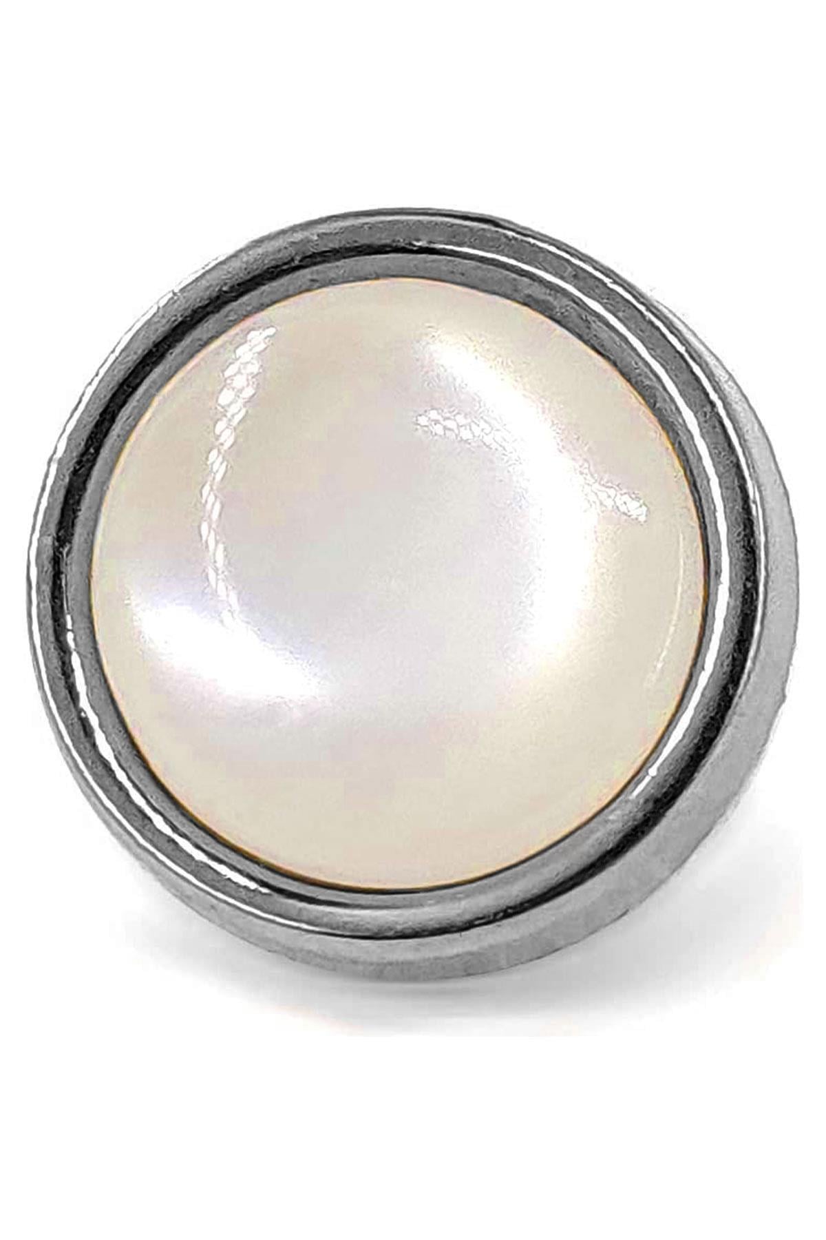 20 Adet Yarım Yuvarlak 8mm İnci Çakma Rivet