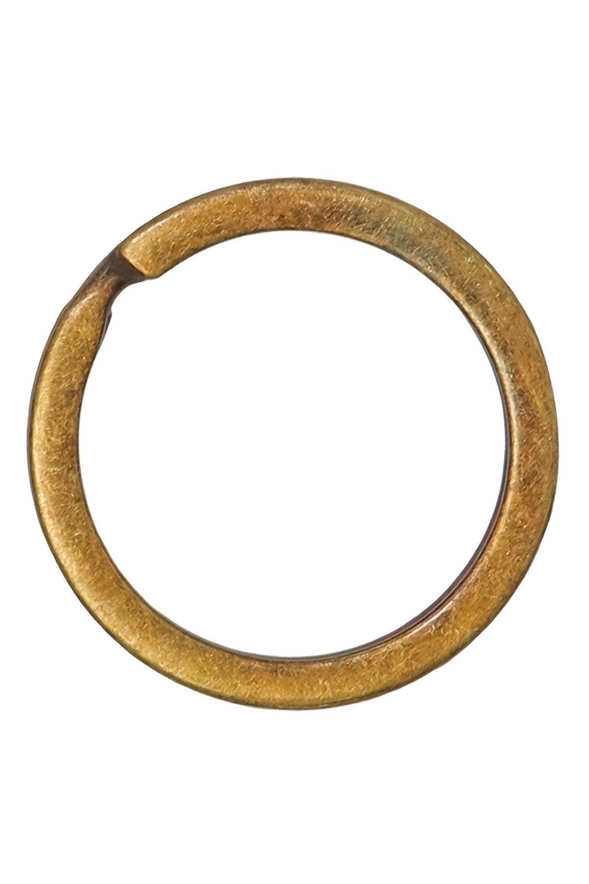 30 Adet Antik Renk 3 cm Metal Anahtarlık Halkası