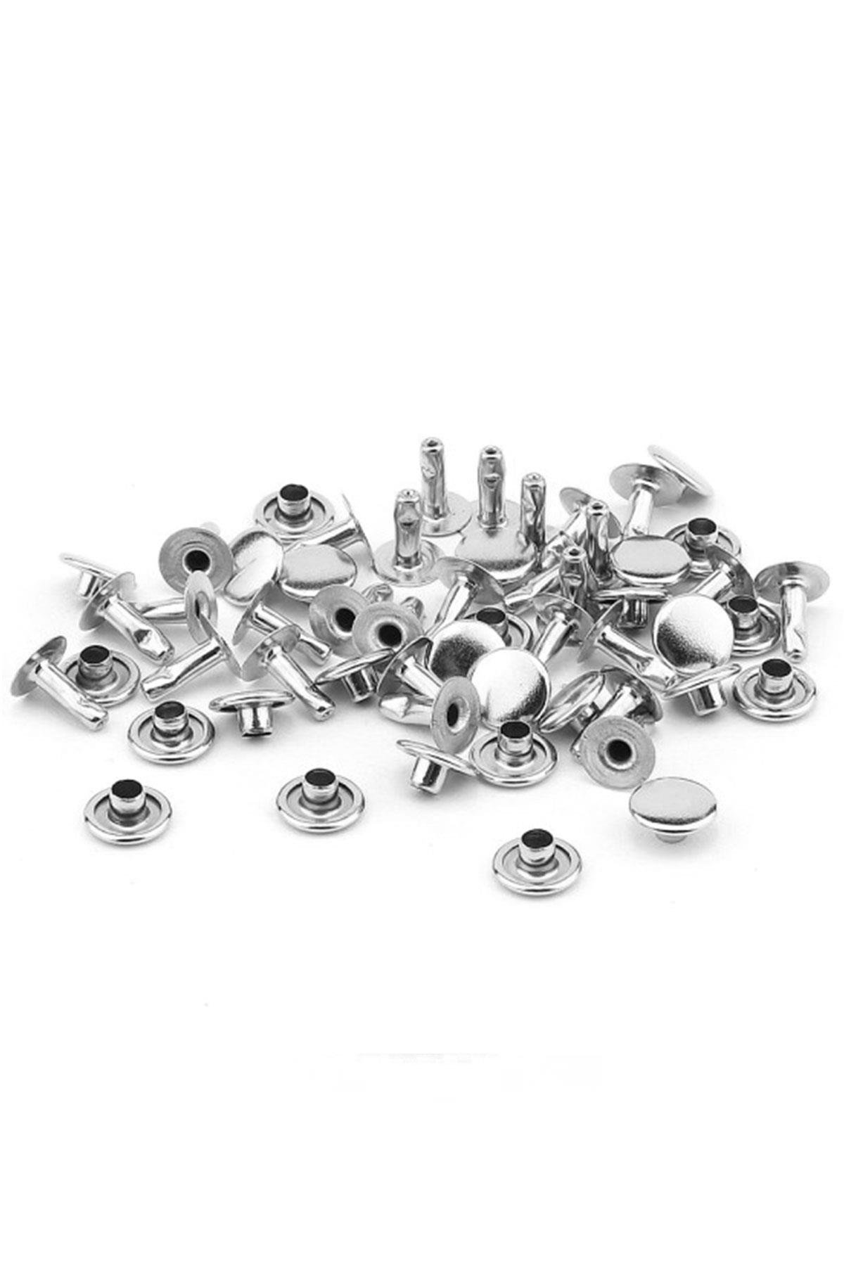 5 MM 00 No Gümüş Renk Perçin Rivet 30 Adet