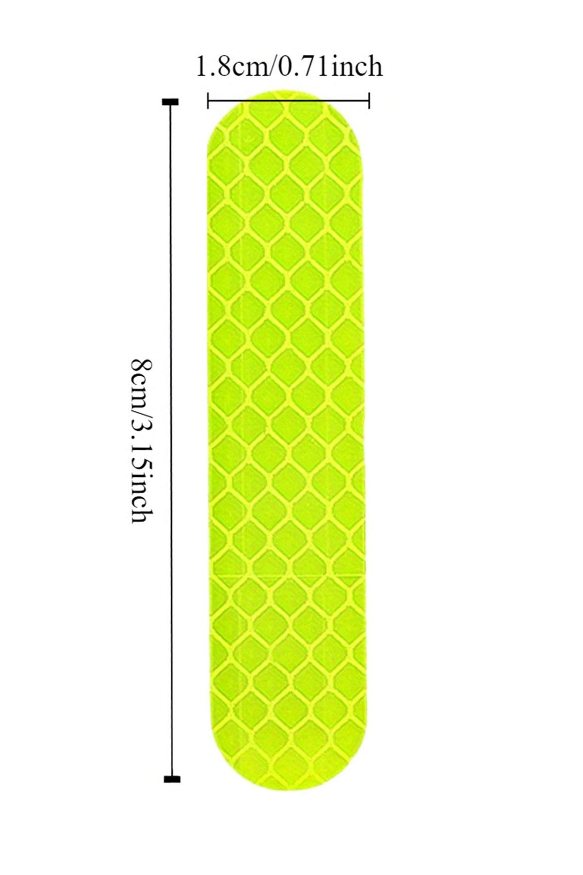 10 Adet Sarı Reflektörlü Yapışkan Sticker