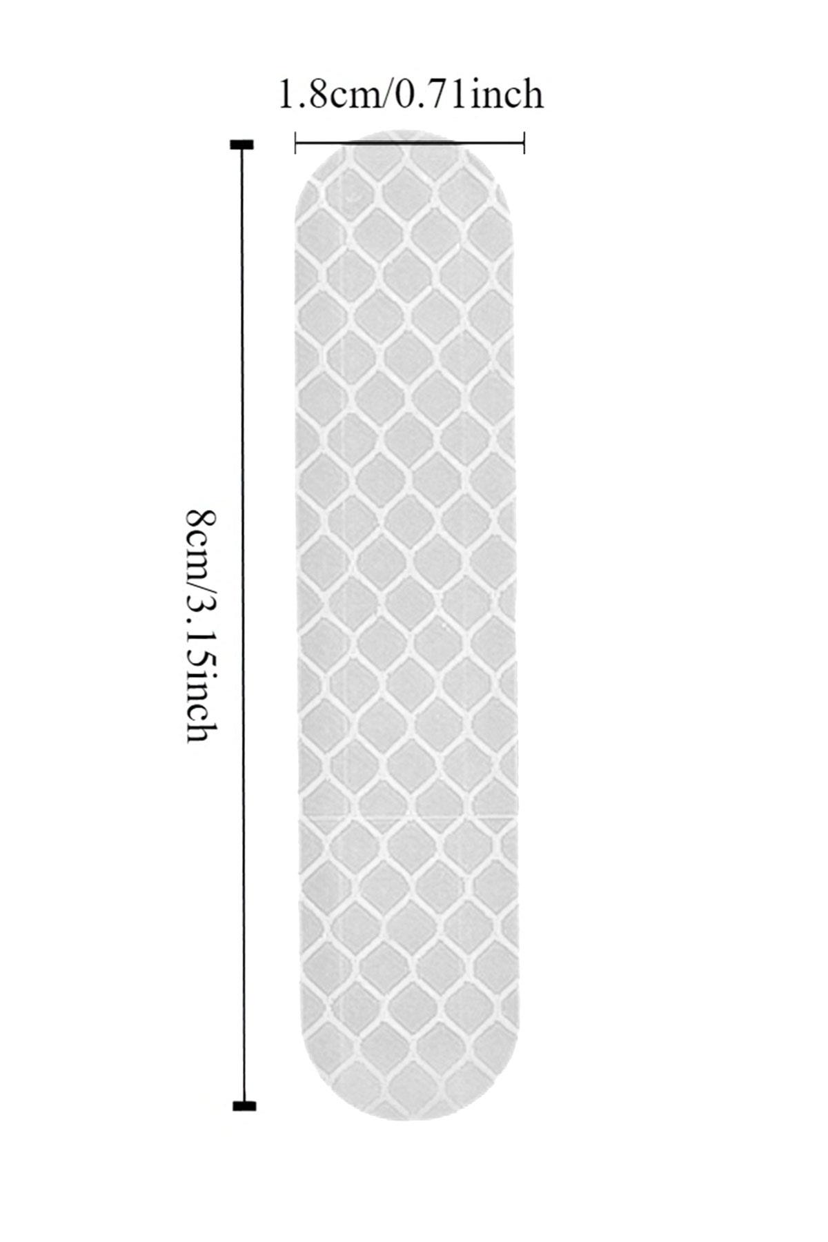 10 Adet Beyaz Reflektörlü Yapışkan Sticker