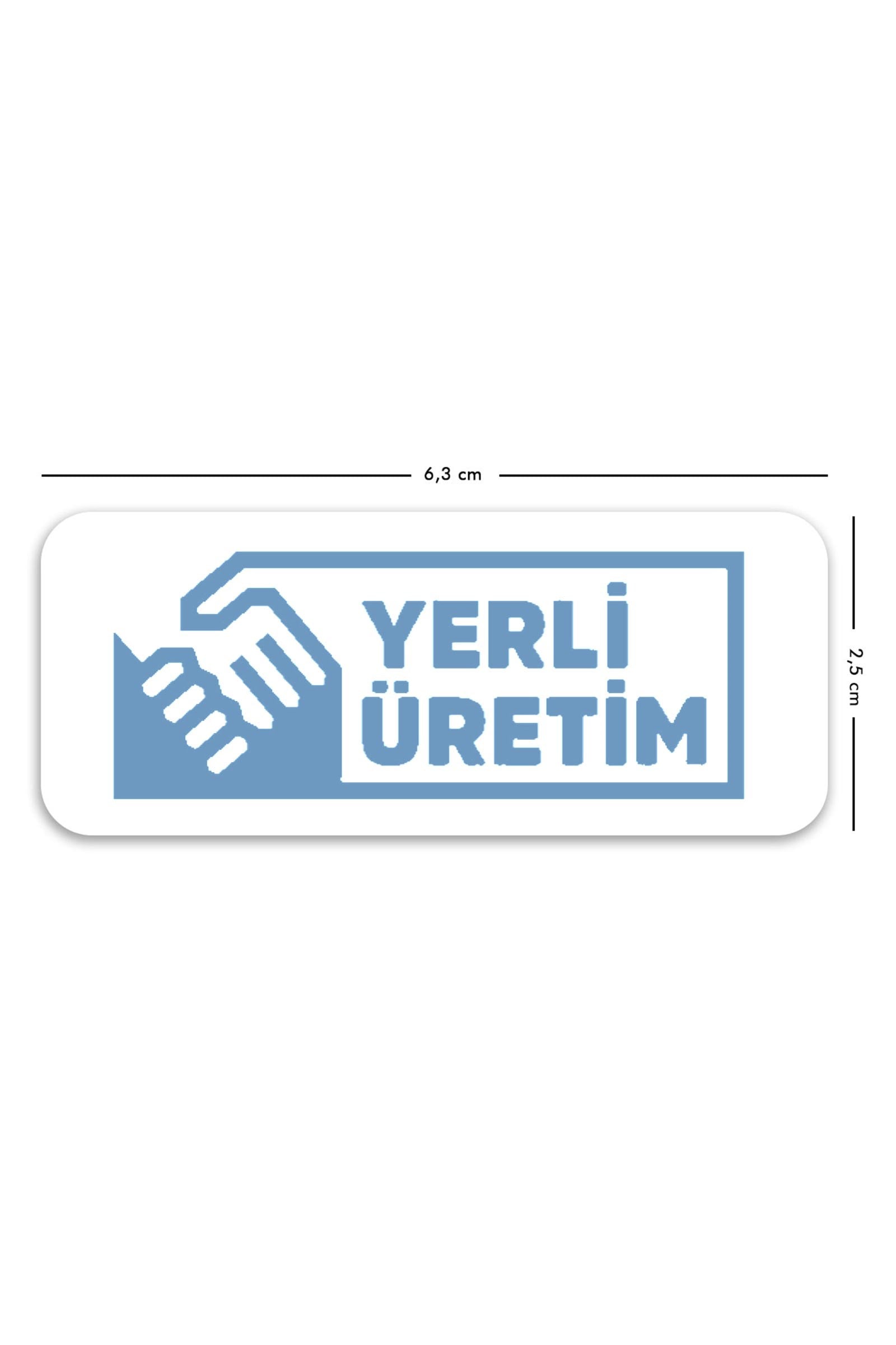 Kendinden Yapışkanlı 330 Adet Mavi Yerli Üretim Etiketi