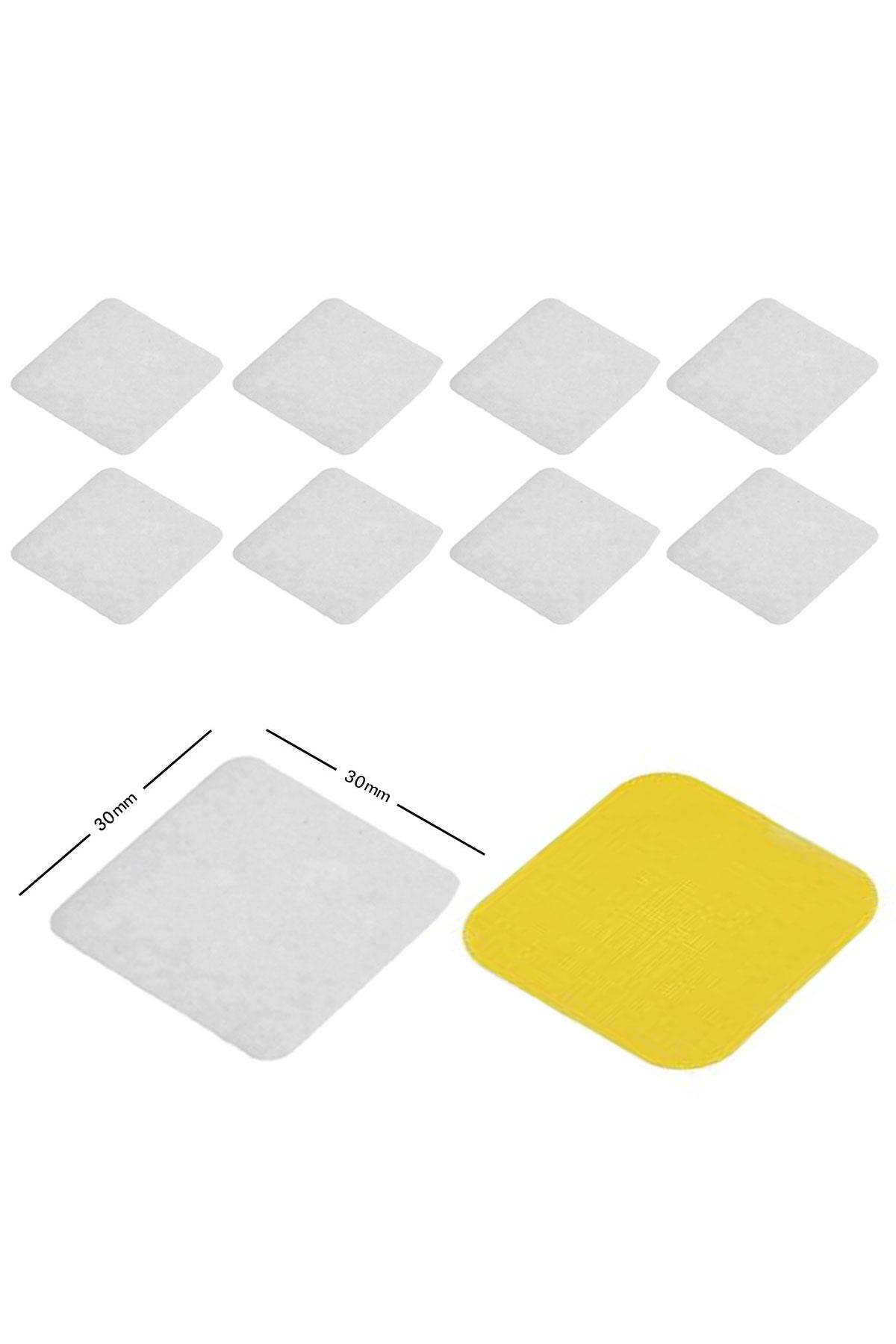 50 Adet 3x3 cm Çift Taraflı Yapışkan Kare Bant