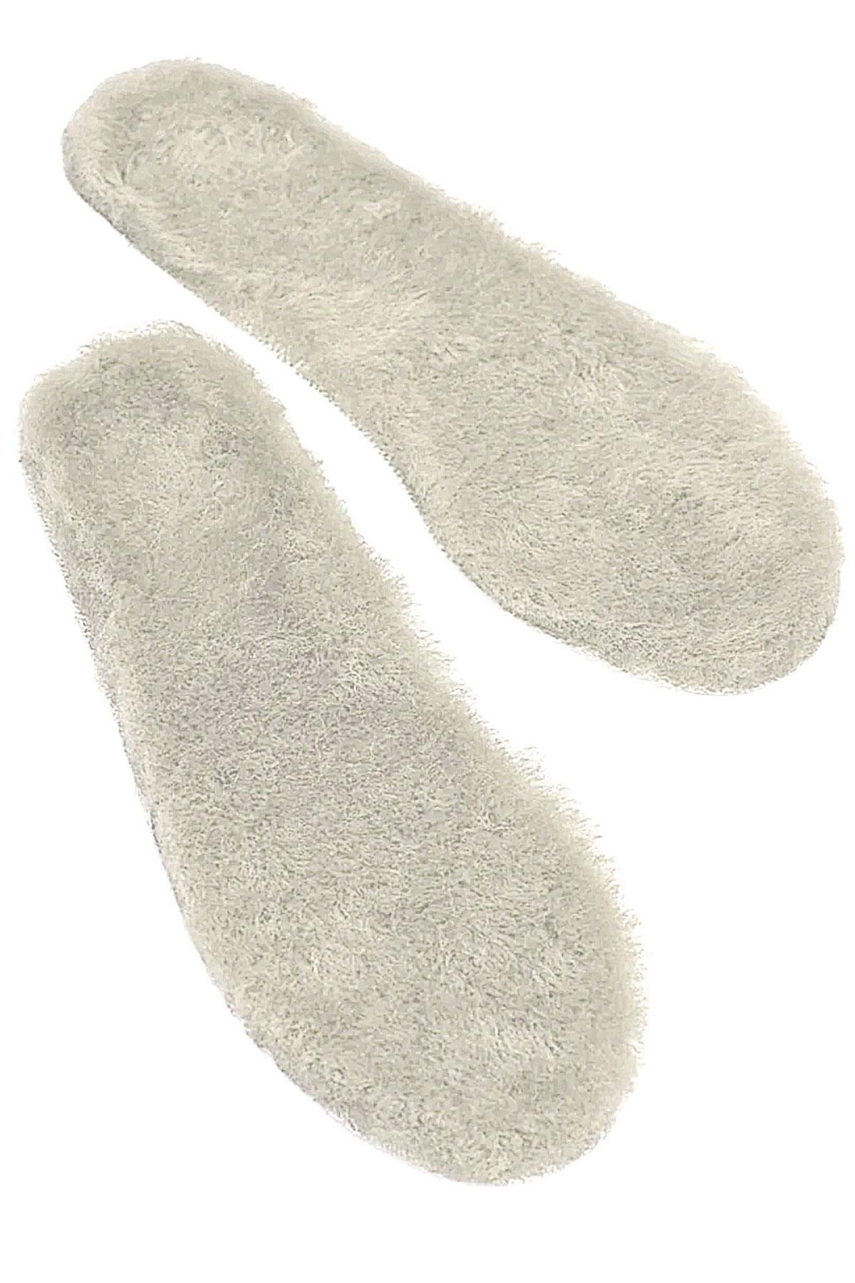 Heep Gerçek Kürklü Krem Hakiki Deri 25-35 Numara Ayakkabı Küçültme Tabanlığı