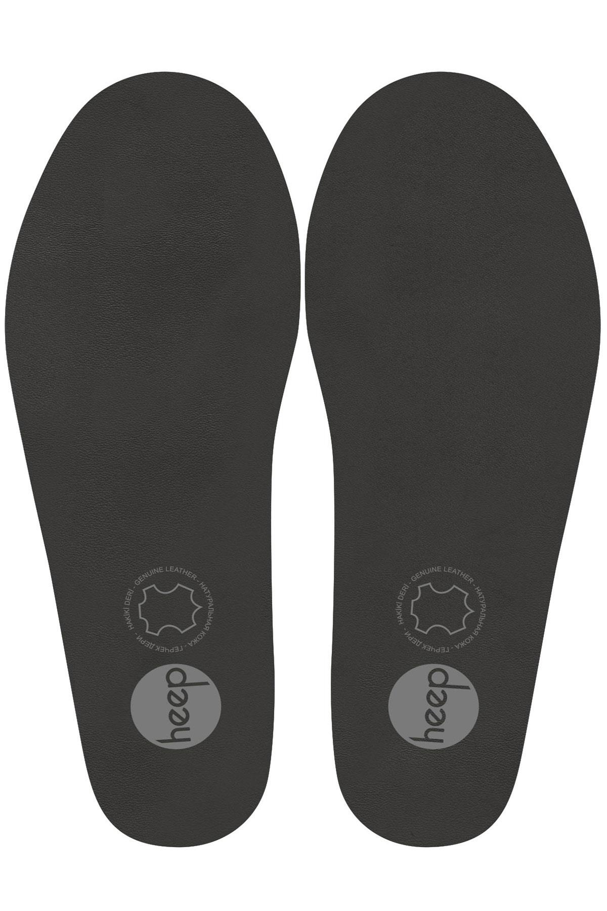 Heep Hakiki Deri Ve Anatomik Gri Ayakkabı İç Tabanlığı 23-33