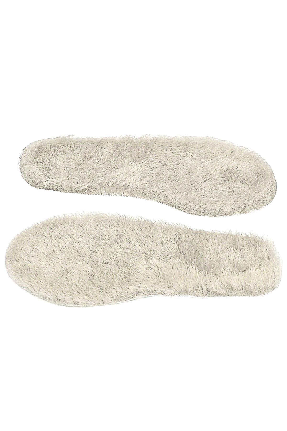 Heep Gerçek Kürklü Krem Hakiki Deri 25-35 Numara Ayakkabı Küçültme Tabanlığı