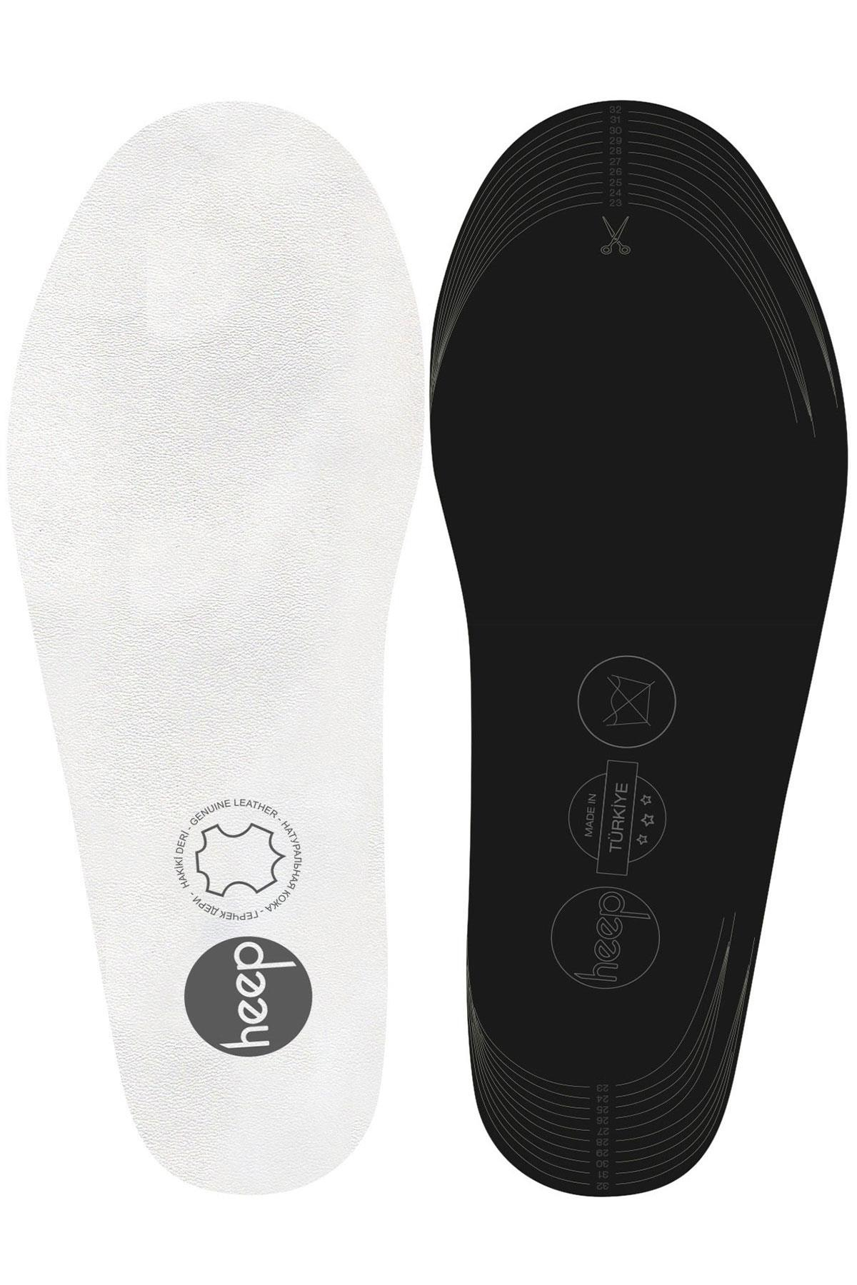 Heep Hakiki Deri Ve Anatomik Beyaz Ayakkabı İç Tabanlığı 23-33