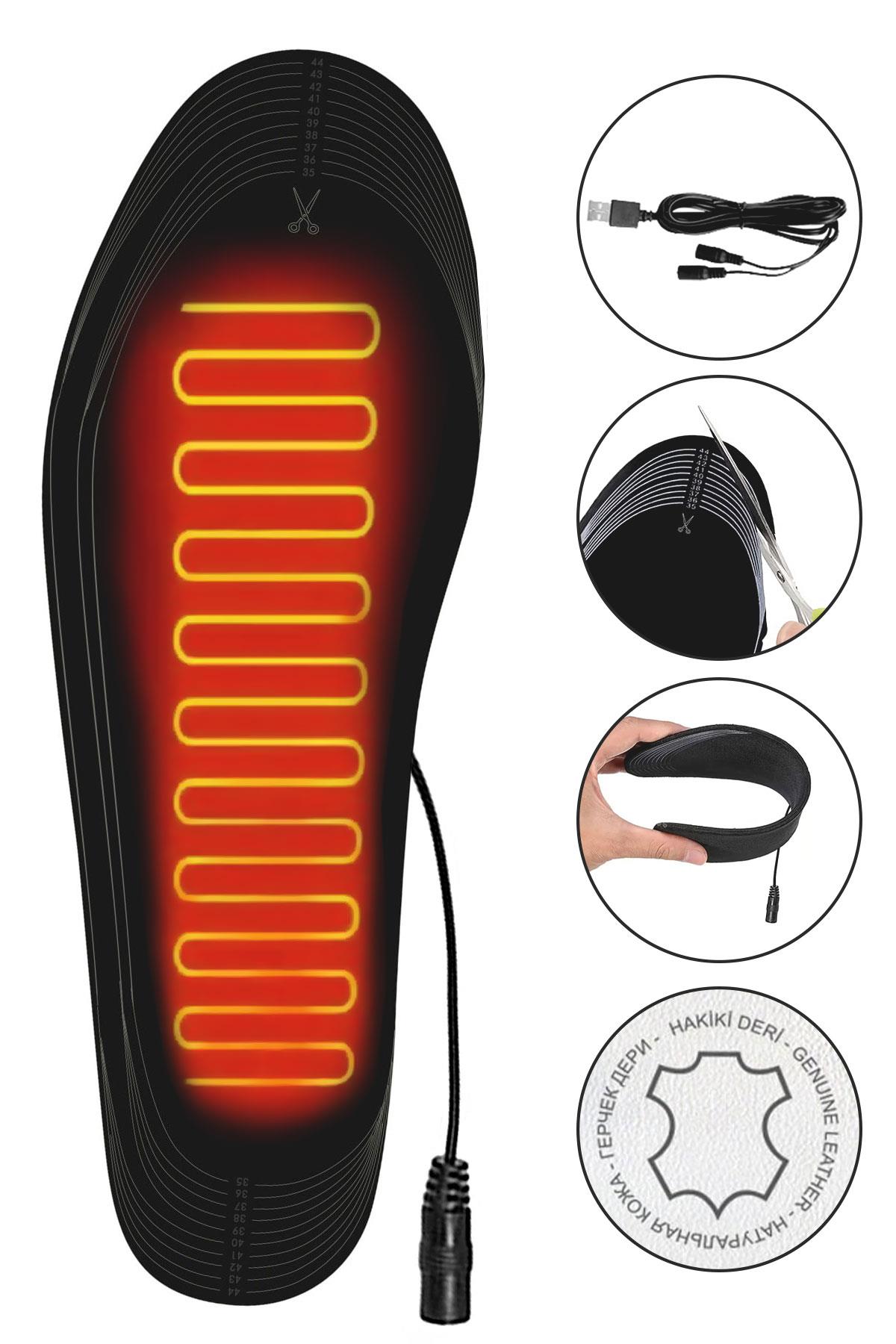 Elektrikli Taşınabilir Kablolu 35-45 Numara Beyaz Isıtıcılı Ayakkabı Tabanlığı