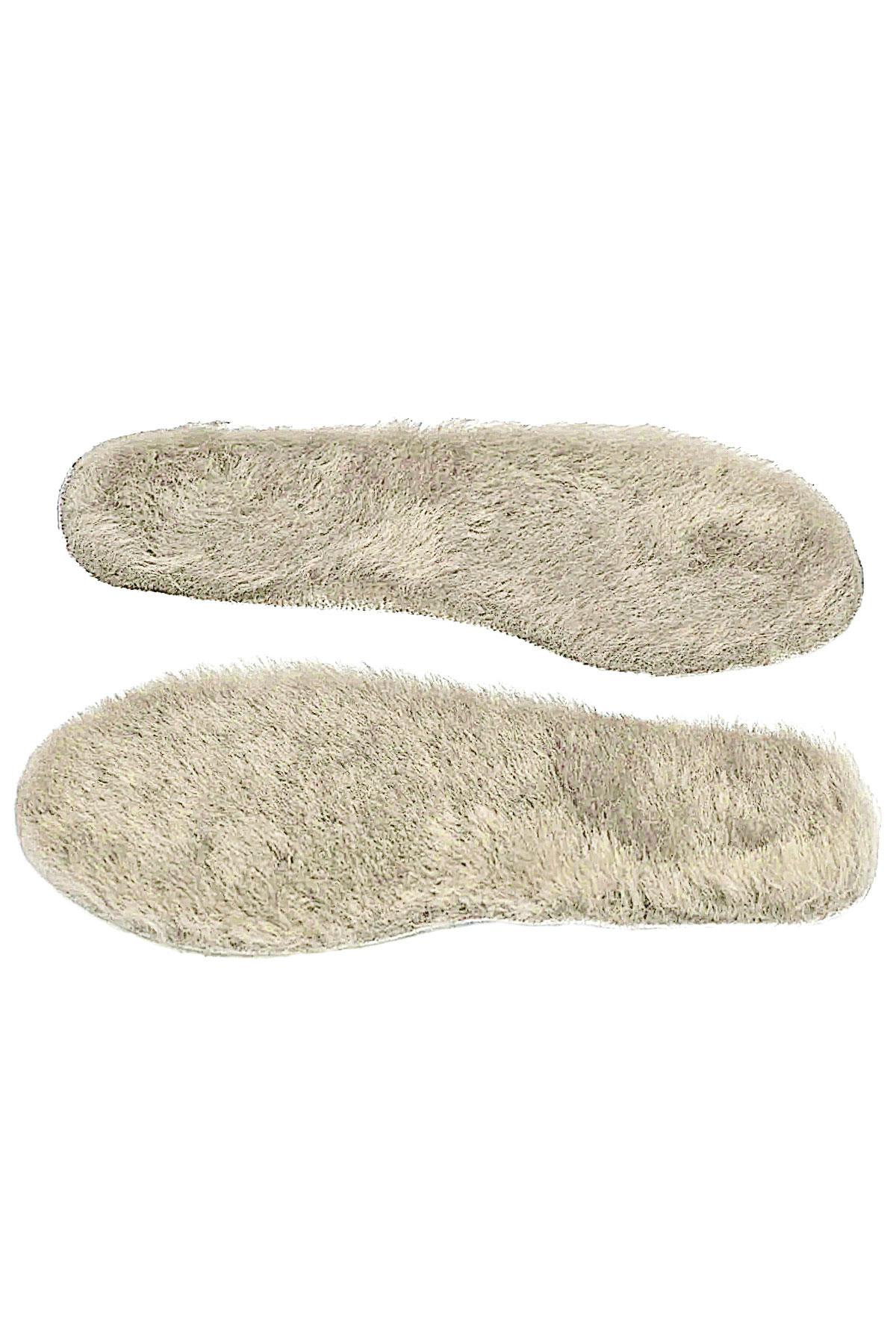 Heep Gerçek Kürklü Krem Hakiki Deri 35-45 Numara Ayakkabı Küçültme Tabanlığı