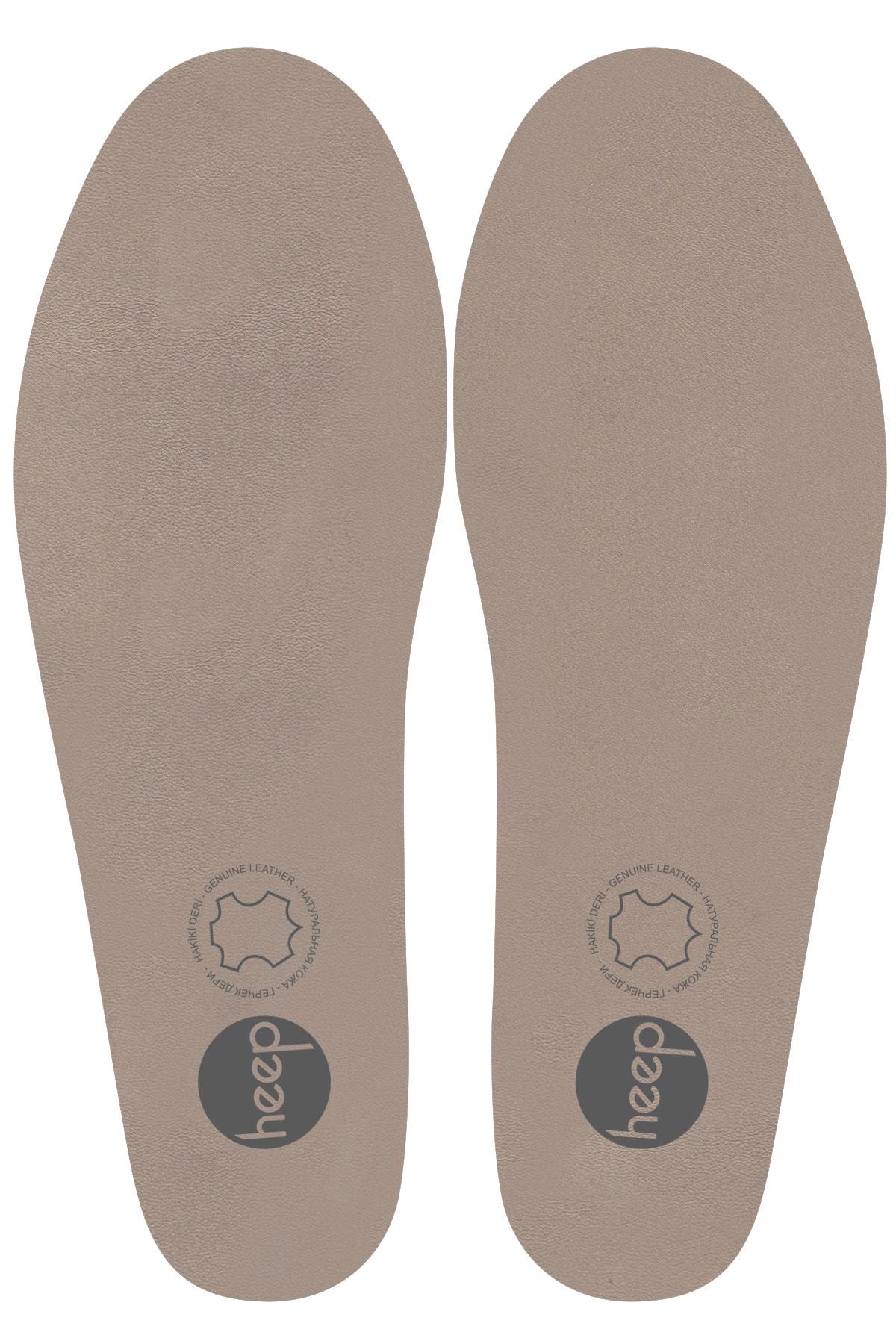 Heep Hakiki Deri Ve Anatomik Bej Ayakkabı İç Tabanlığı 33-43