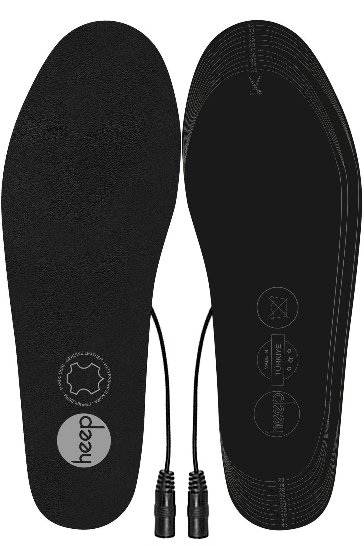 Elektrikli Taşınabilir Kablolu 35-45 Numara Siyah Isıtıcılı Ayakkabı Tabanlığı