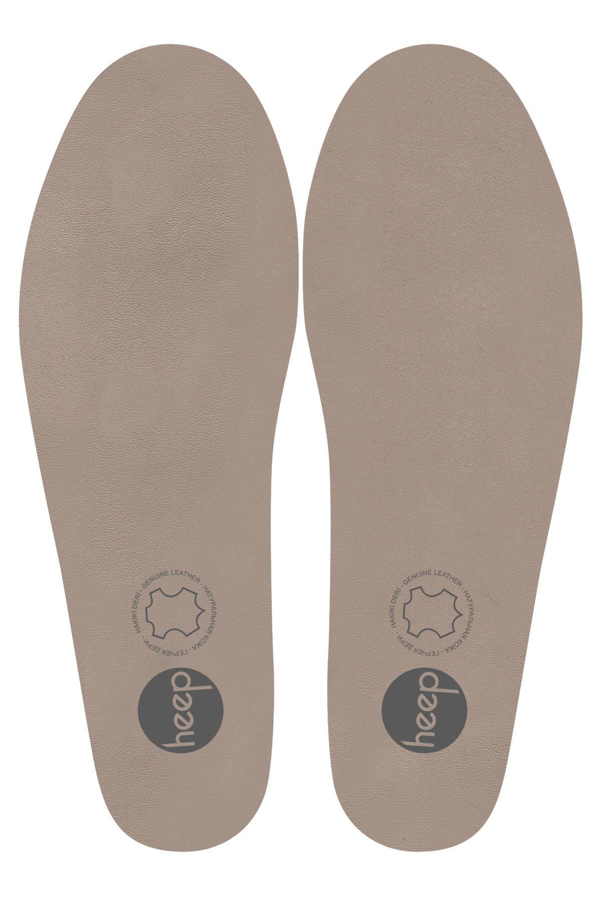 Heep Hakiki Deri Ve Anatomik Bej 35-45 Numara Ayakkabı İç Tabanlığı