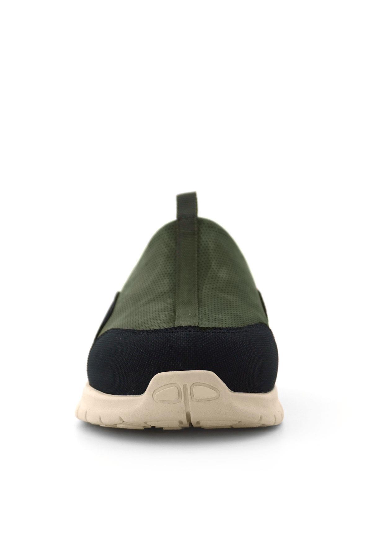 Heep Medikal Hakiki Deri Haki Siyah Krem Tabanlı Comfort Spor Terlik