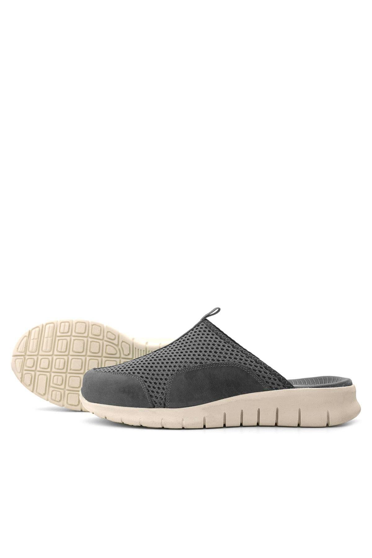 Heep Medikal Koyu Gri Krem Tabanlı Comfort Spor Terlik