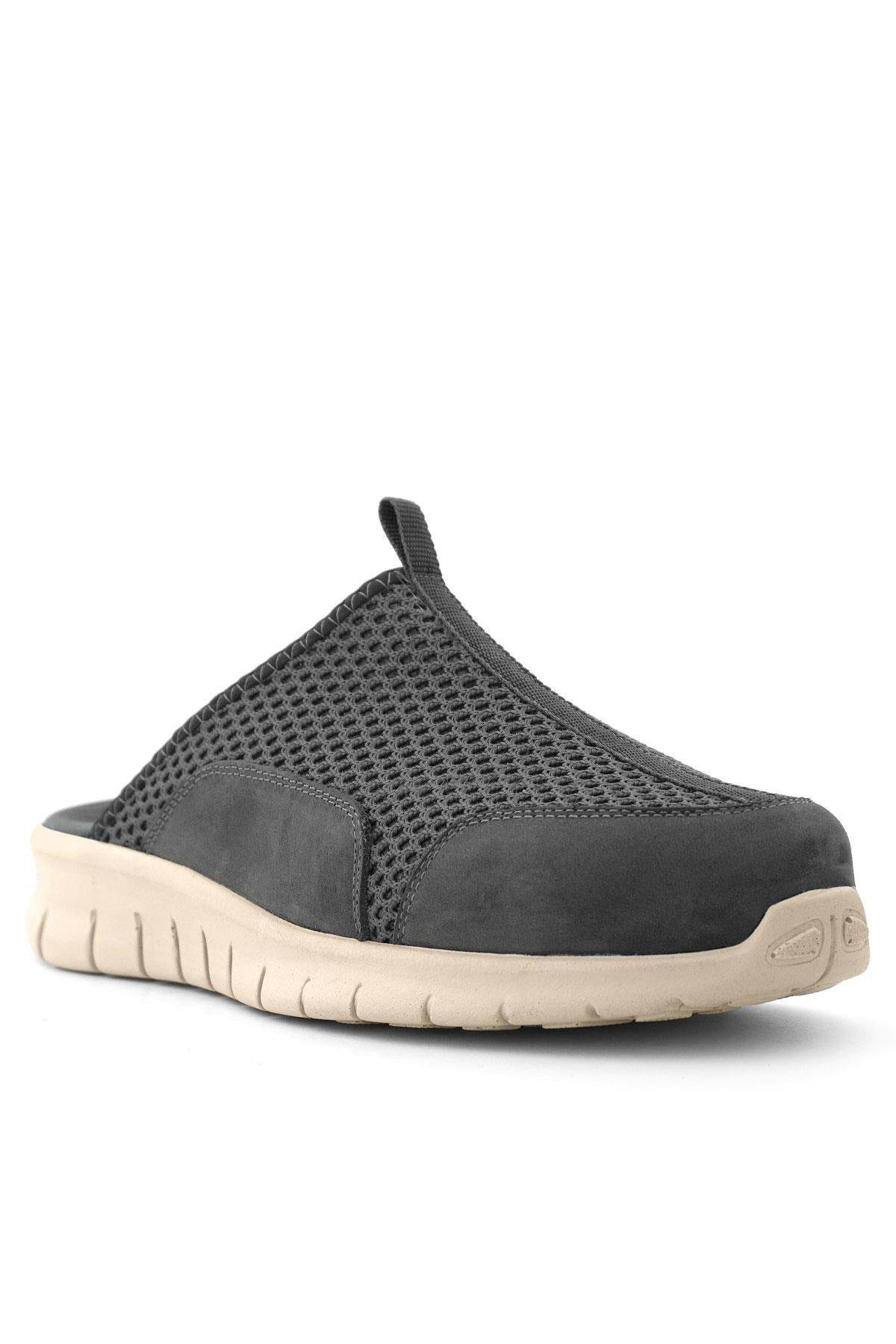 Heep Medikal Koyu Gri Krem Tabanlı Comfort Spor Terlik