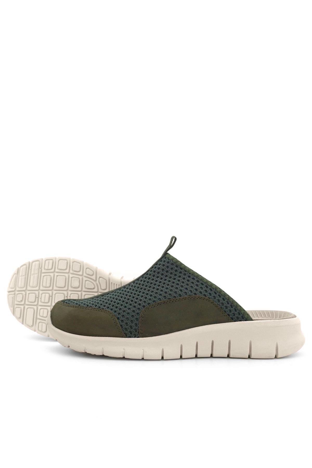 Heep Medikal Haki Yeşil Krem Tabanlı Comfort Spor Terlik BT50-HKKR.40