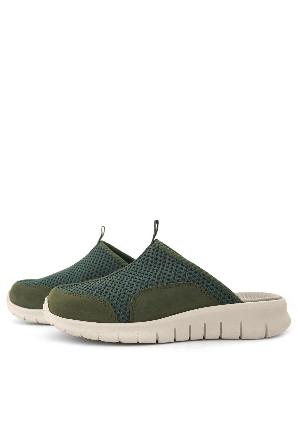 Heep Medikal Haki Yeşil Krem Tabanlı Comfort Spor Terlik BT50-HKKR.40
