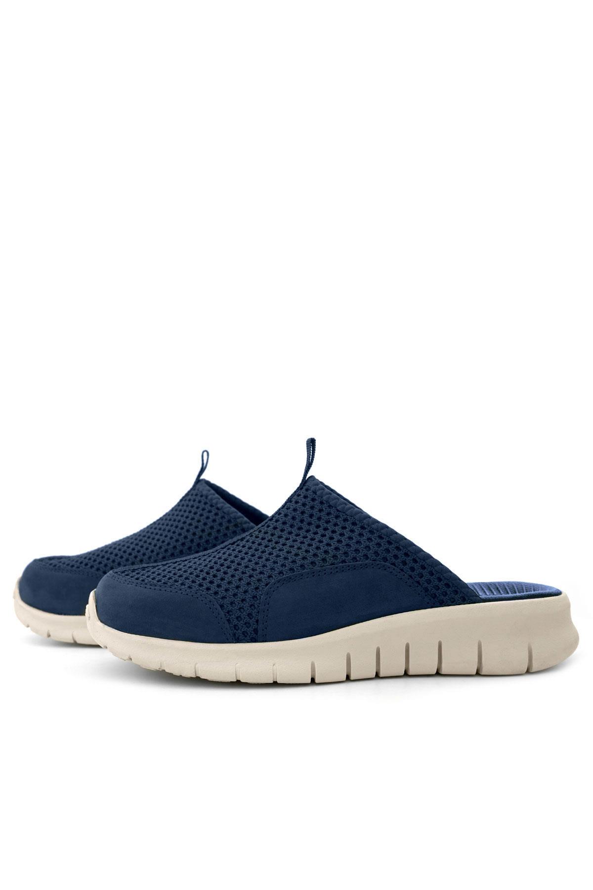 Heep Medikal Lacivert Krem Tabanlı Comfort Spor Terlik BT50-KLLKR.39