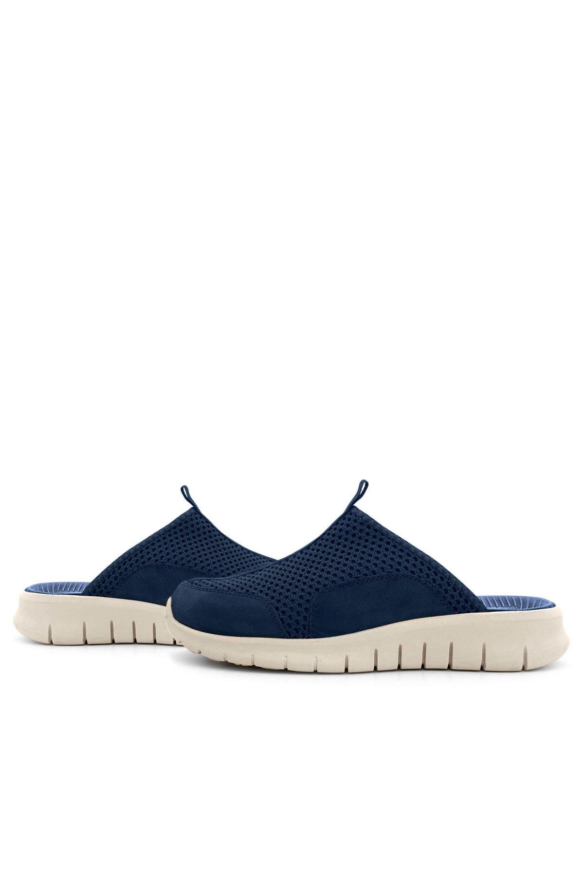 Heep Medikal Lacivert Krem Tabanlı Comfort Spor Terlik BT50-KLLKR.39