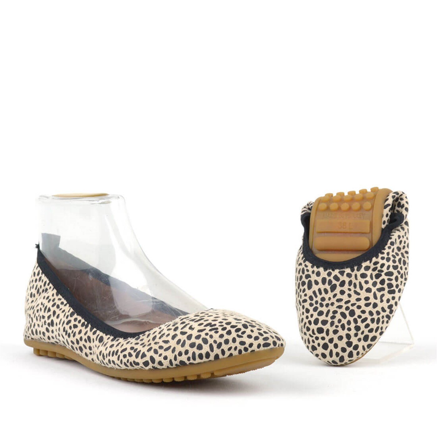 Krem Siyah Katlanabilir Kadın Babet KB01