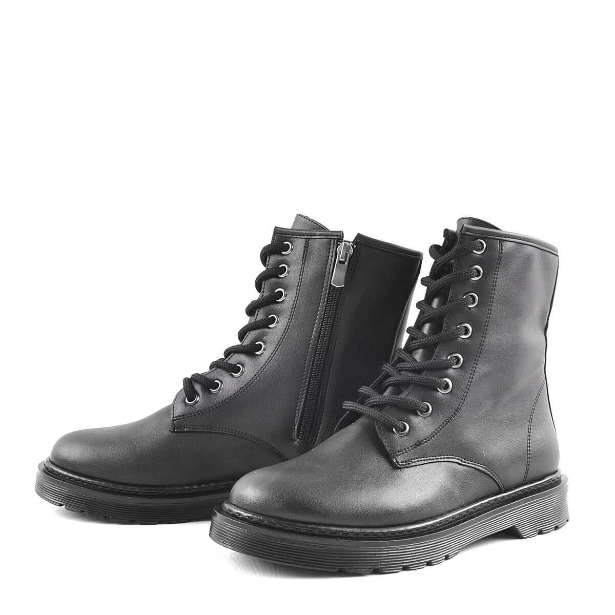 Amelia Mat Siyah Postal Bot - B9120-SC