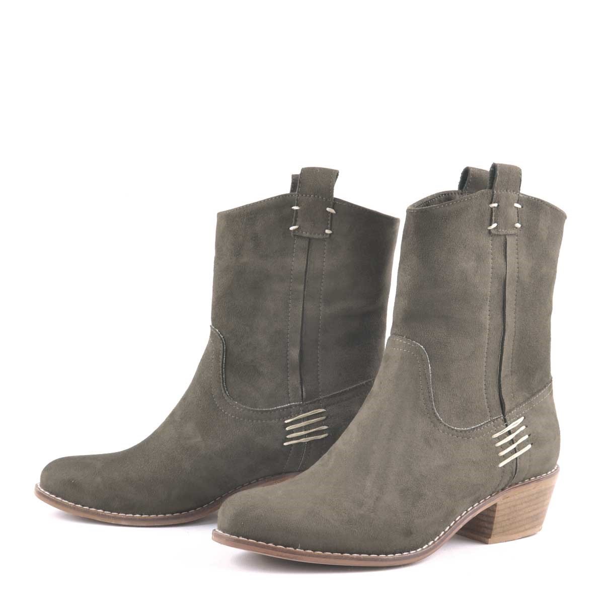 Lilah Haki Kovboy Çizmesi - B9160-Y