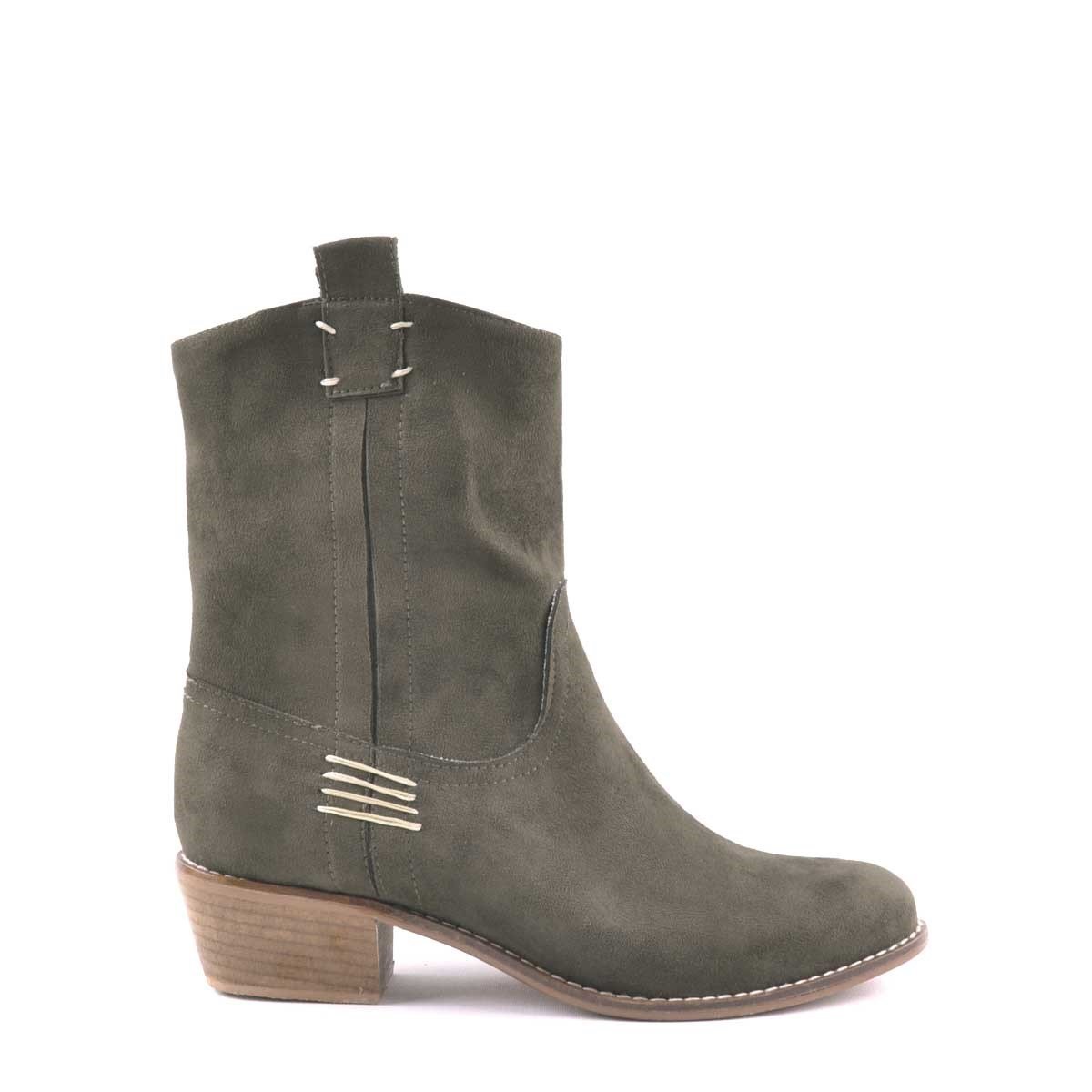 Lilah Haki Kovboy Çizmesi - B9160-Y