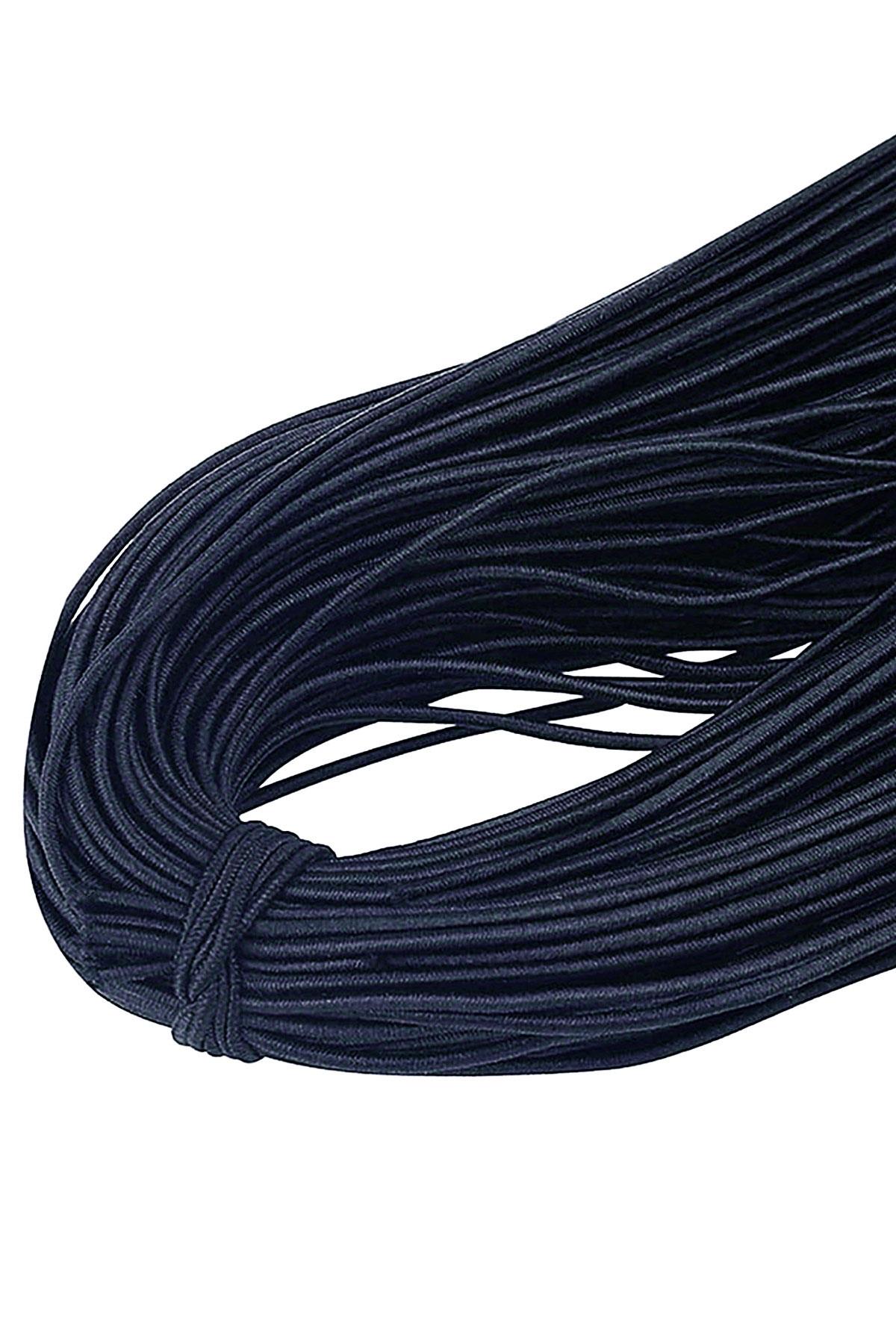 Lacivert 5 Metre 2 mm Yuvarlak Lastik B-0110-L