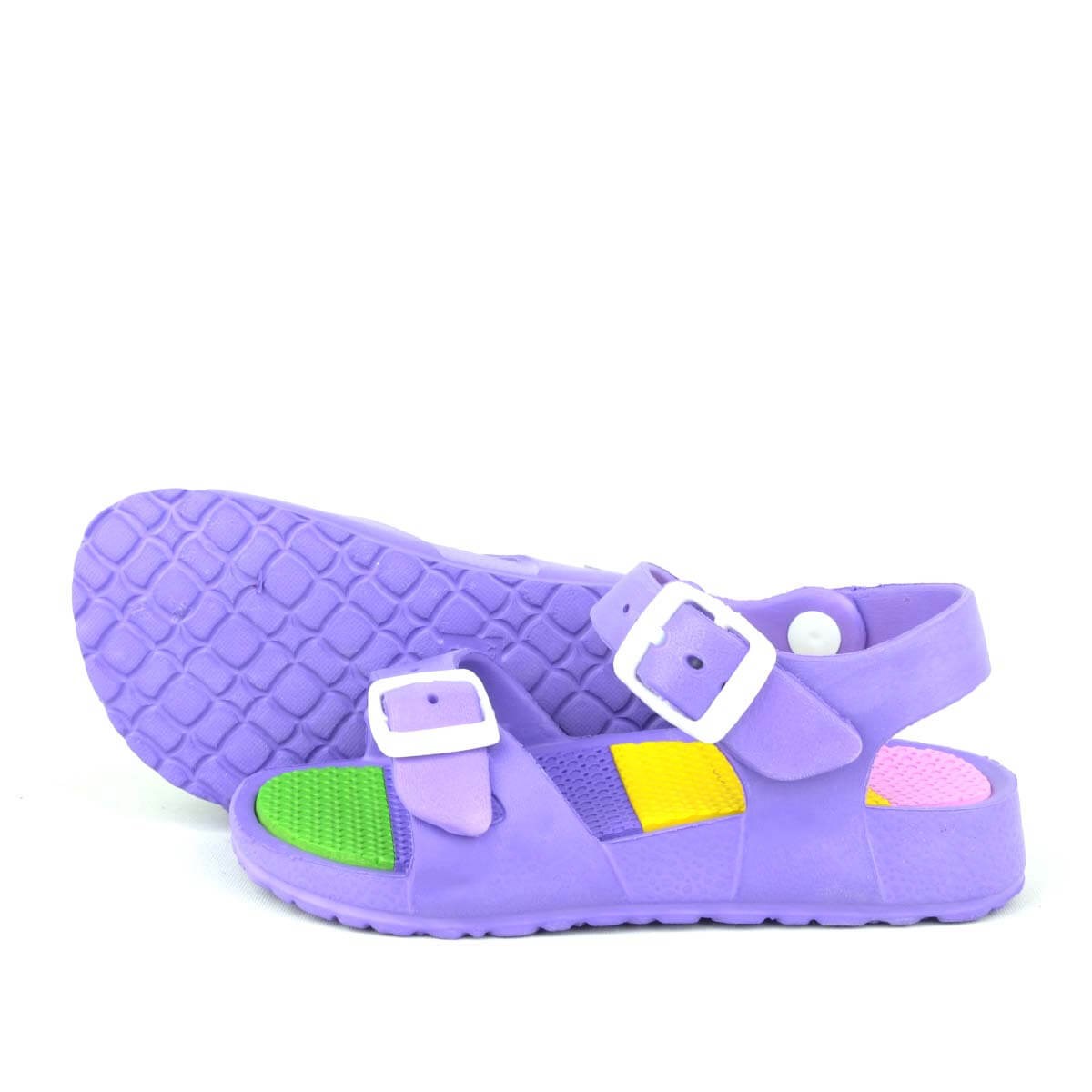 Mor Bantlı Kız Çocuk Sandalet - C040-MO
