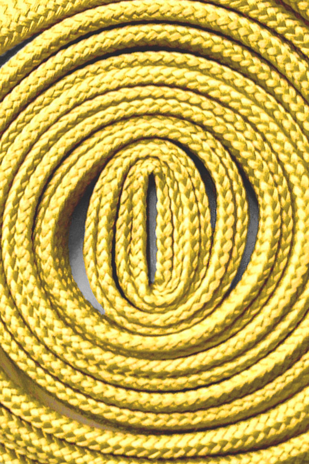 Yellow 1 cm Thickness Unisex 1 Pair Sports Shoes Laces