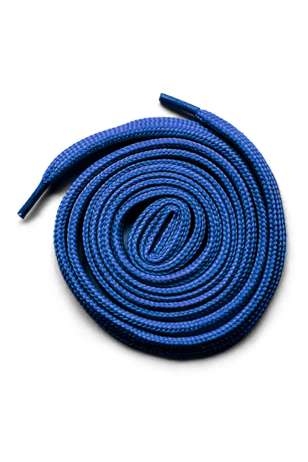 Saxe Blue 1 cm Thickness 1 Pair Unisex Sports Shoes Laces