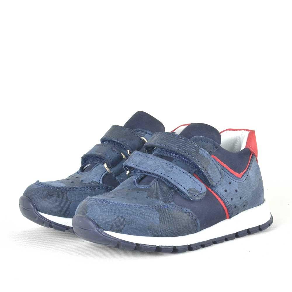 Genuine Leather Baby Boy Navy Anatomic Sports Shoes