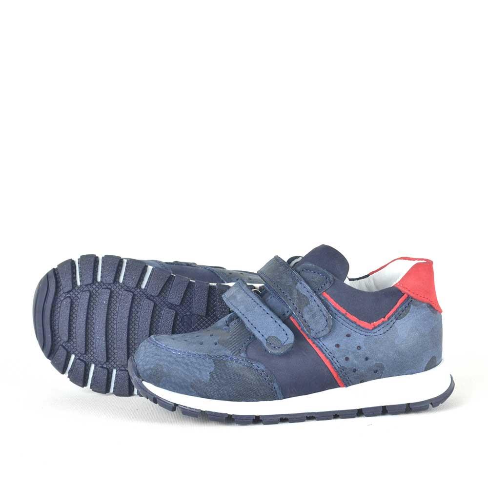 Genuine Leather Baby Boy Navy Anatomic Sports Shoes