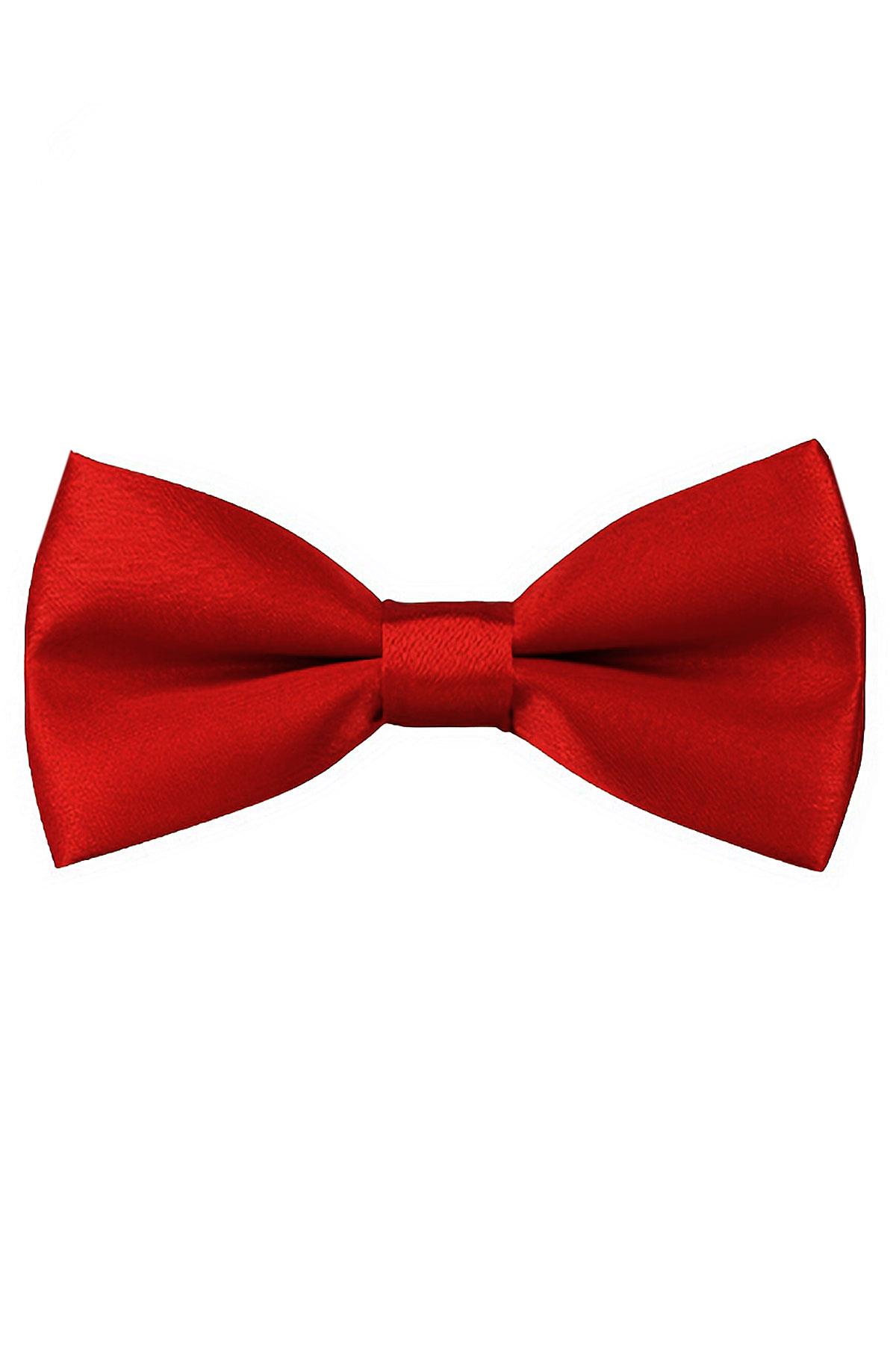 Kırmızı Ayarlanabilir Saten Bebek ve Çocuk Papyonu