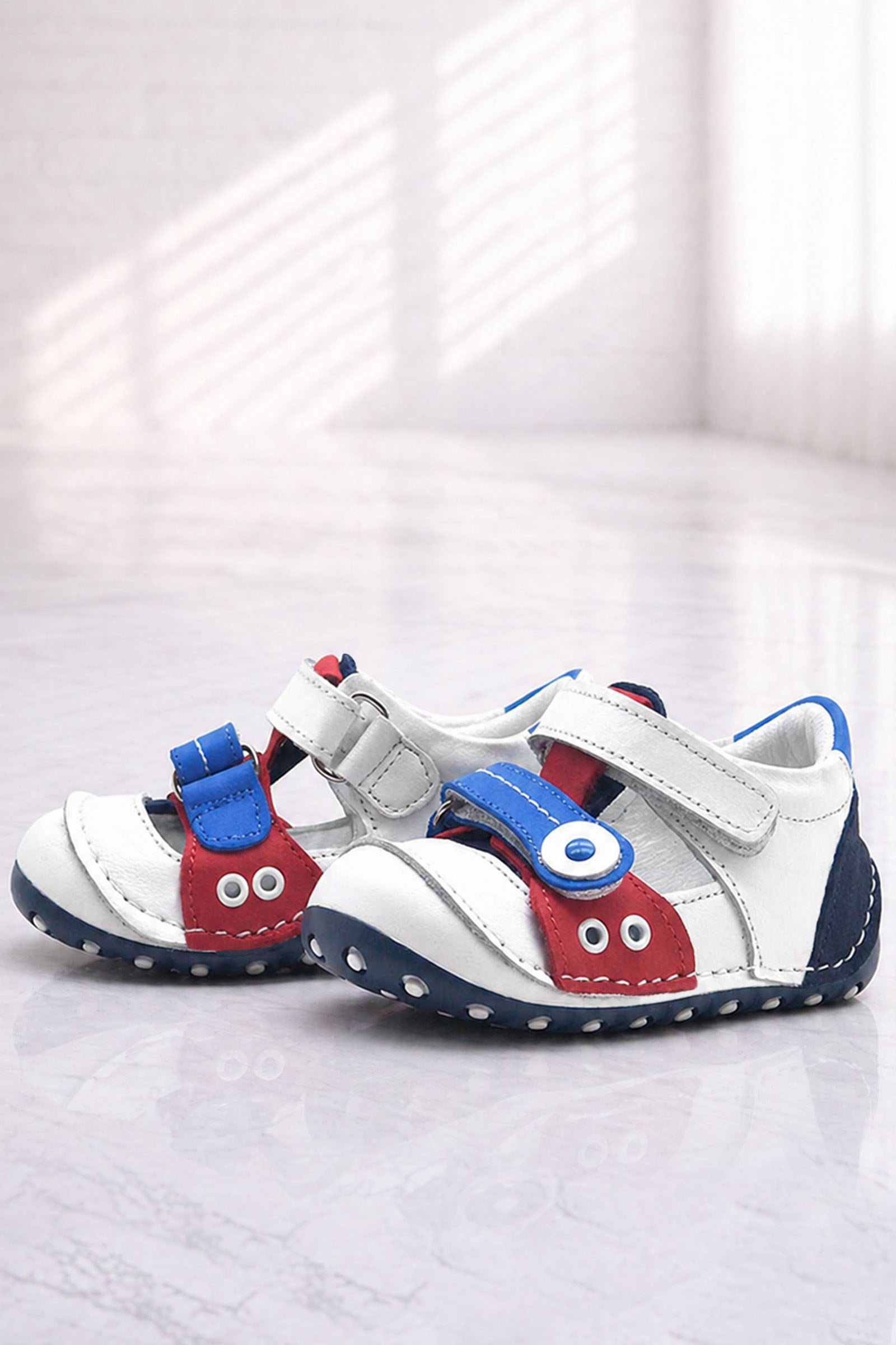 Genuine Leather White Shoes Anatomic Summer Toddlers Shoes