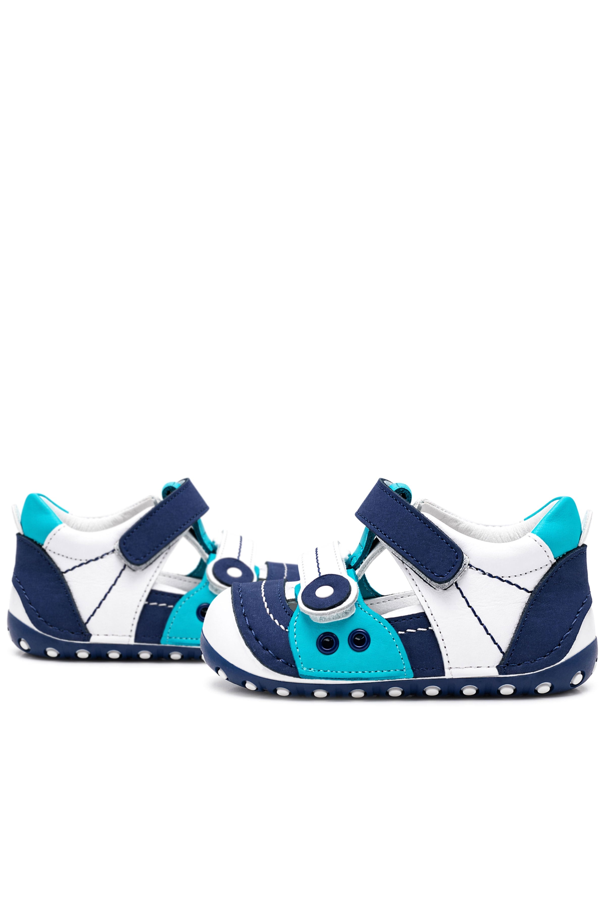 Nino Blue Genuine Leather Shoes Summer First Step Blue
