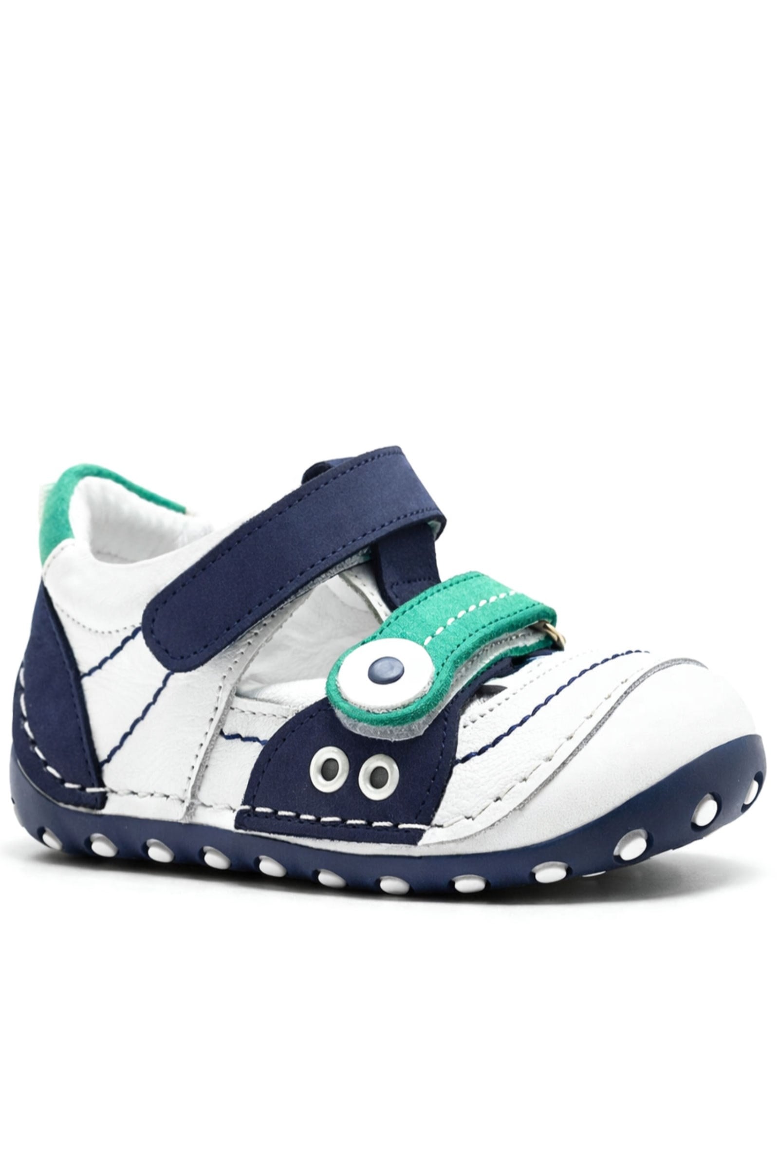 Navy Anatomic Nino Genuine Leather Shoes Summer First Step