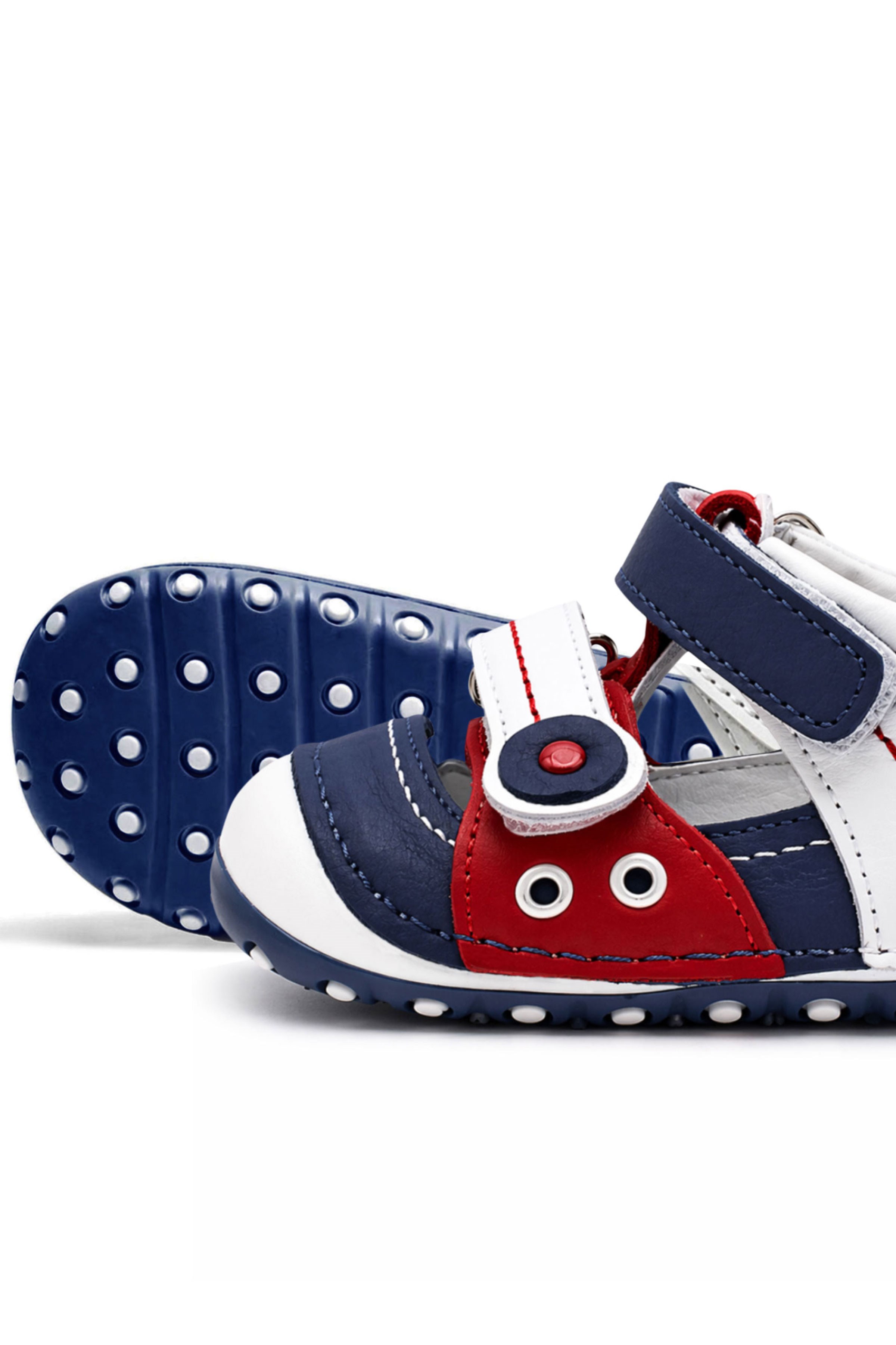 Navy Anatomic Nino Real Leather Shoes Summer First Step