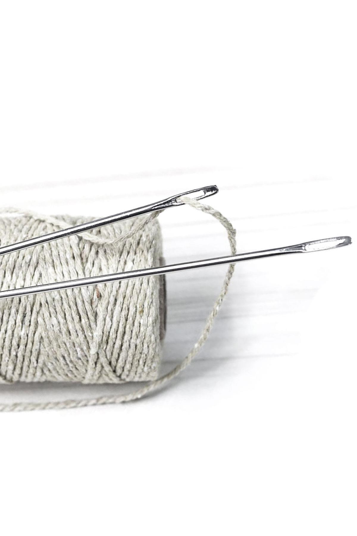 No:3 1 Mm 8 Cm 5 Adet Saraç El Dikiş İğnesi 5XSRC-IGN