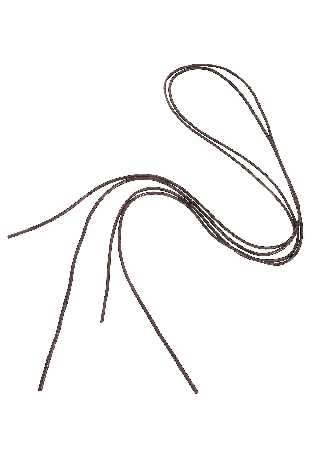 90 Cm Kahverengi Mumlu Klasik Ayakkabı Bağcığı