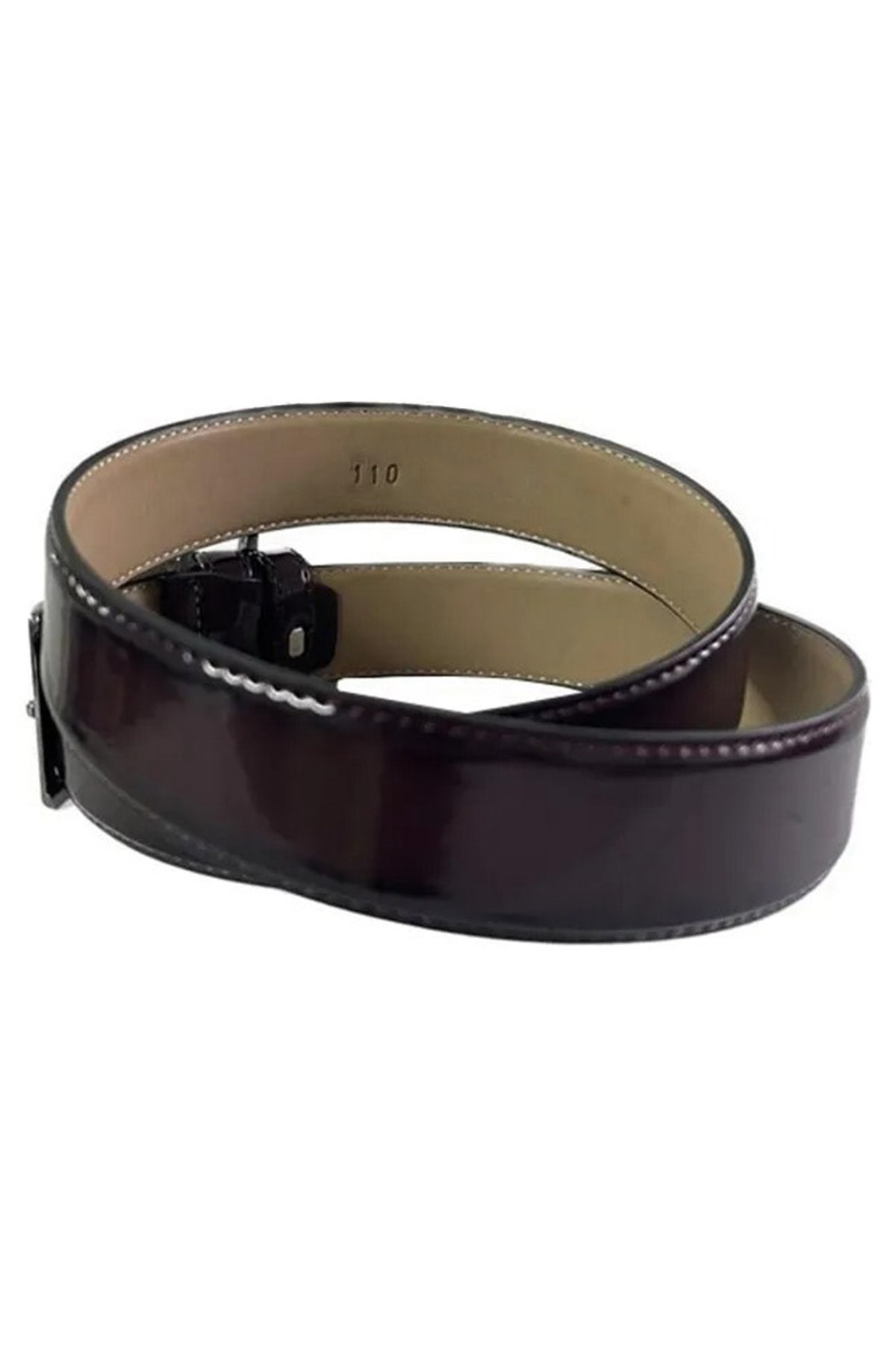 Bordo Rugan 3,5 cm Erkek Casual Kemer
